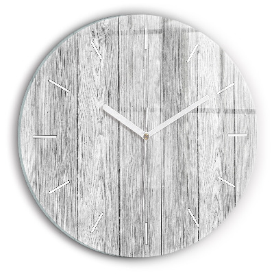 Horloge ronde Panneaux en bois