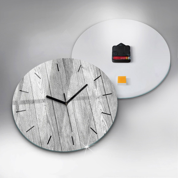 Horloge ronde Panneaux en bois