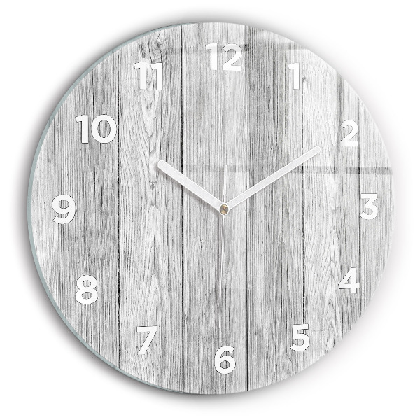 Horloge ronde Panneaux en bois