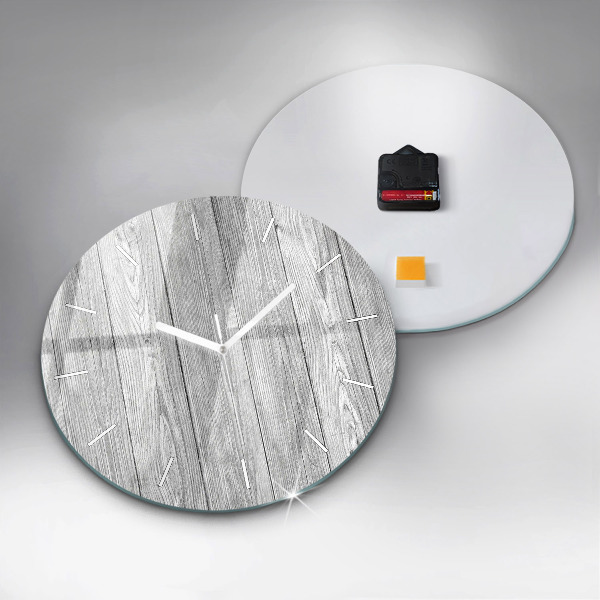 Horloge ronde Panneaux en bois