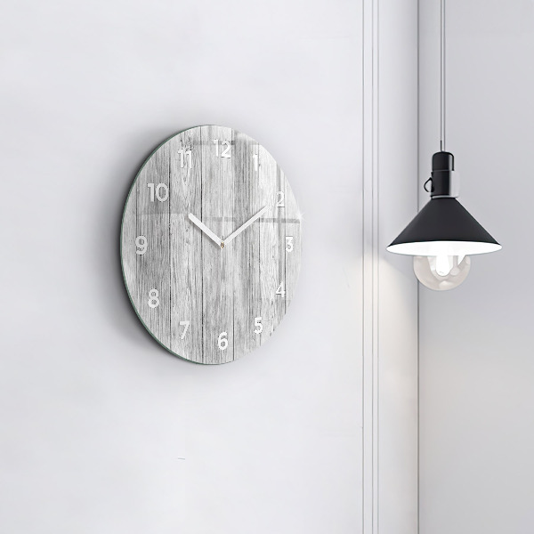 Horloge ronde Panneaux en bois