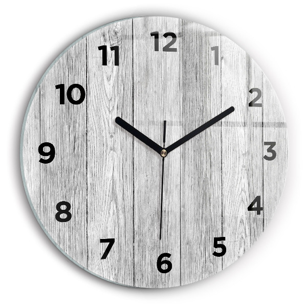 Horloge ronde Panneaux en bois