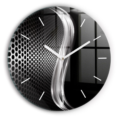 Horloge ronde Abstraction du black metal