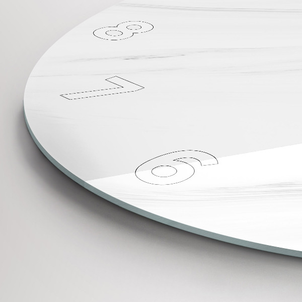 Pendule murale ronde Marbre décoratif