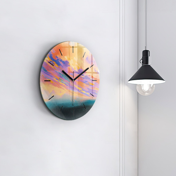 Horloge ronde Ciel abstrait