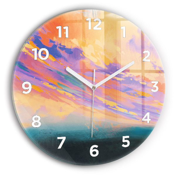 Horloge ronde Ciel abstrait