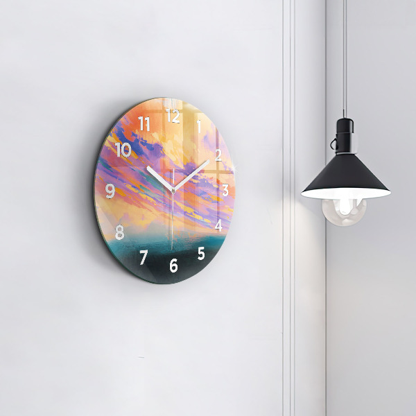 Horloge ronde Ciel abstrait