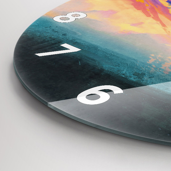 Horloge ronde Ciel abstrait