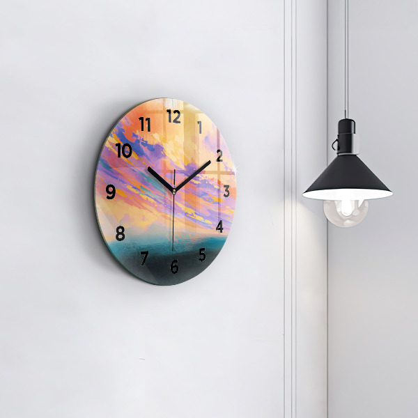 Horloge ronde Ciel abstrait