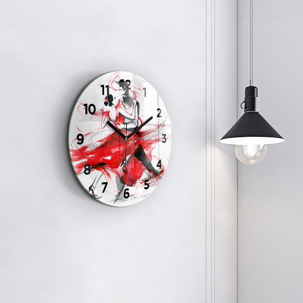 Horloge ronde Couple dansant