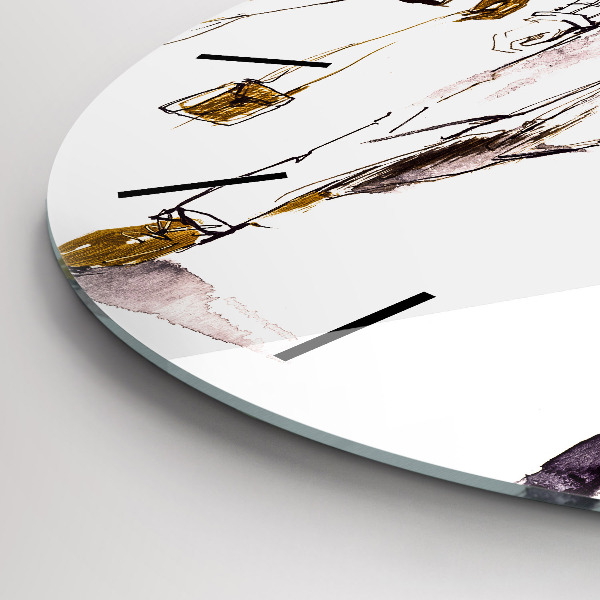 Horloge ronde Femme et homme