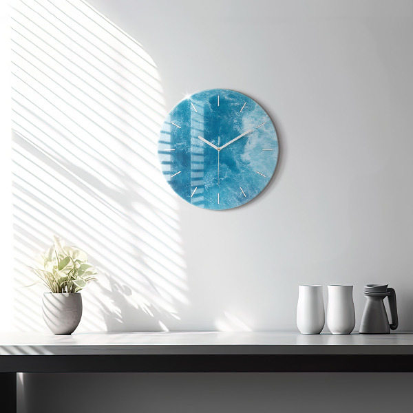 Horloge ronde Eau de mer