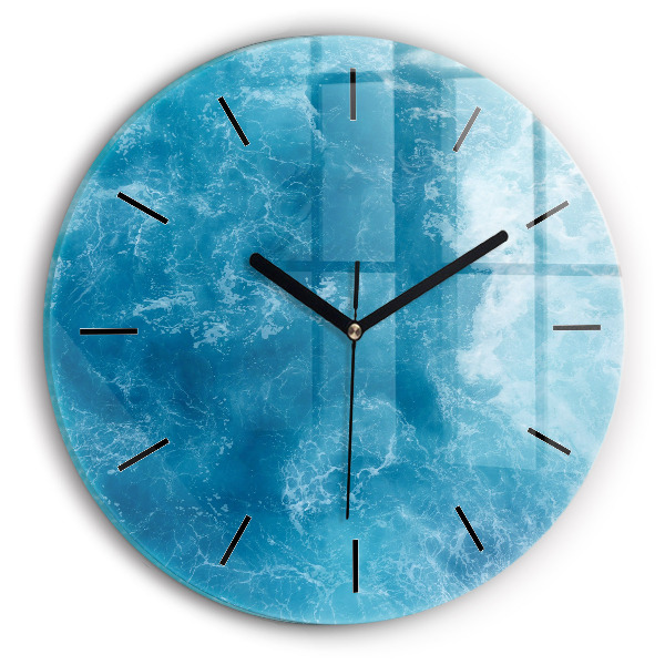 Horloge ronde Eau de mer