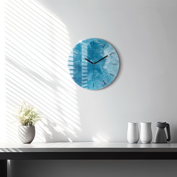 Horloge ronde Eau de mer
