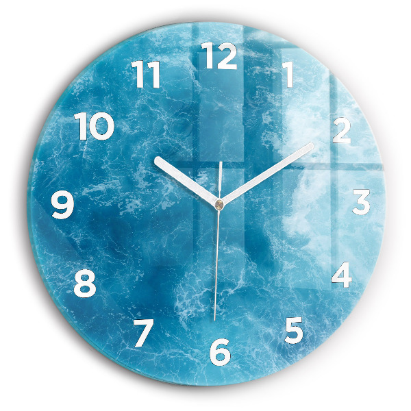 Horloge ronde Eau de mer