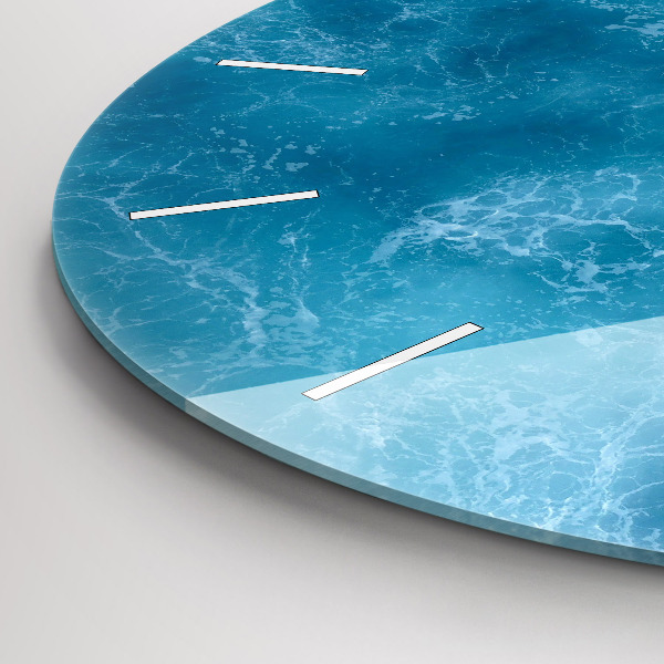 Horloge ronde Eau de mer