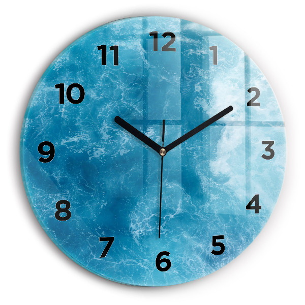 Horloge ronde Eau de mer