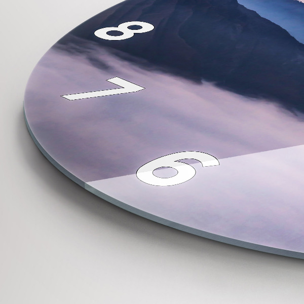 Horloge ronde Beau paysage