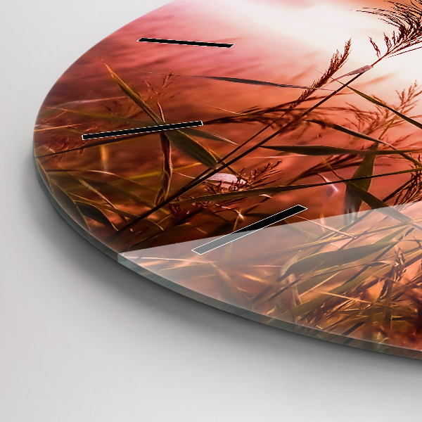 Horloge ronde Matin brumeux