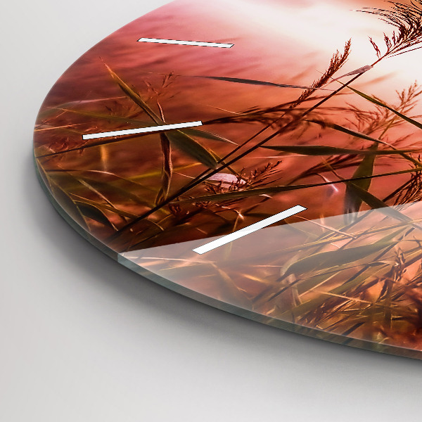 Horloge ronde Matin brumeux