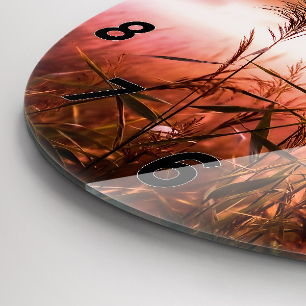 Horloge ronde Matin brumeux