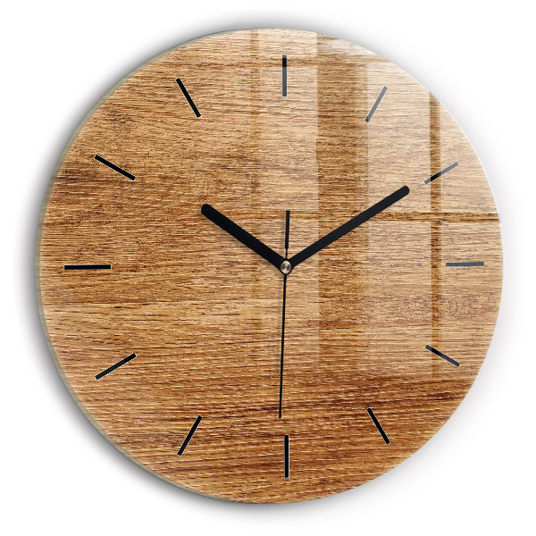 Horloge ronde Bois clair