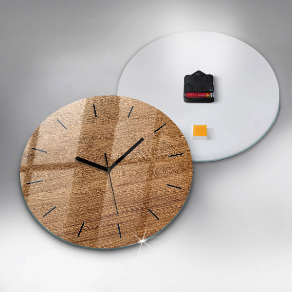 Horloge ronde Bois clair