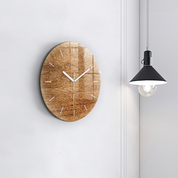 Horloge ronde Bois clair