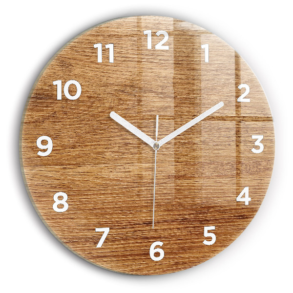 Horloge ronde Bois clair