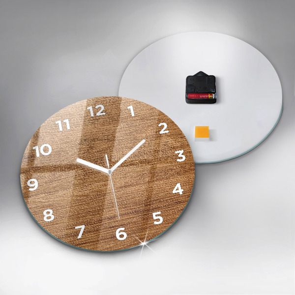 Horloge ronde Bois clair