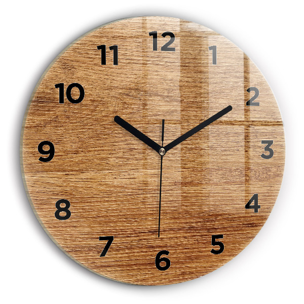 Horloge ronde Bois clair