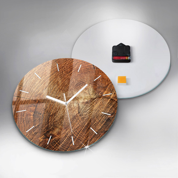 Horloge ronde 'Vieille souche d''arbre'