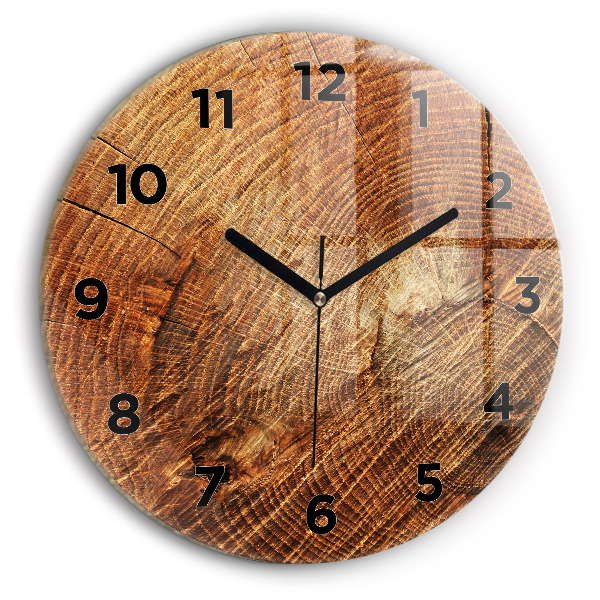 Horloge ronde 'Vieille souche d''arbre'