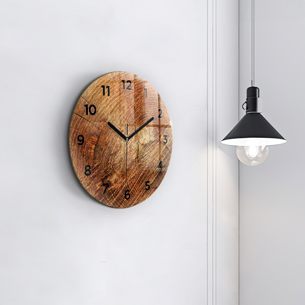 Horloge ronde 'Vieille souche d''arbre'