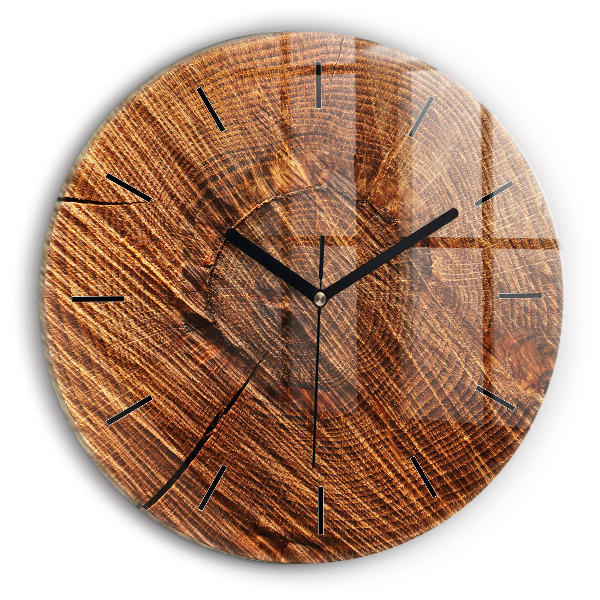 Horloge ronde Bois décoratif