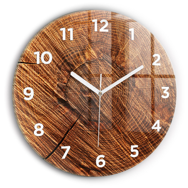 Horloge ronde Bois décoratif