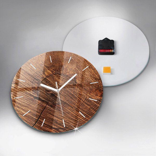 Horloge ronde Bois décoratif