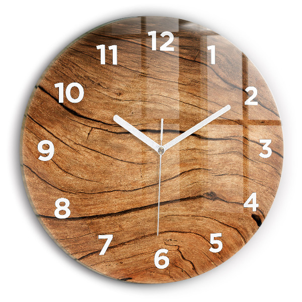 Horloge ronde Vieux bois