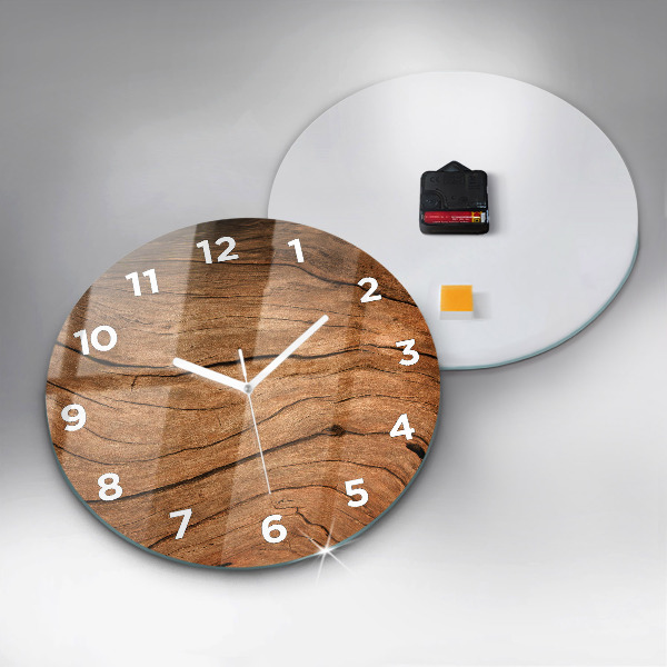 Horloge ronde Vieux bois