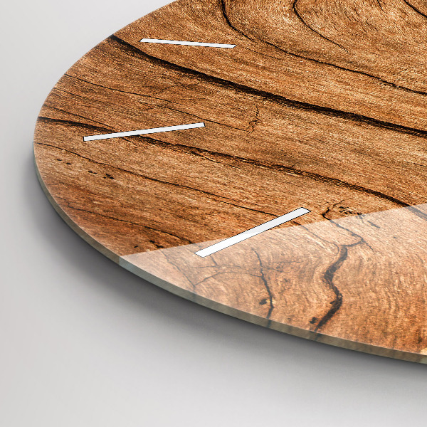 Horloge ronde Vieux bois
