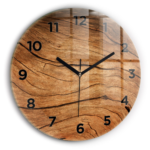 Horloge ronde Vieux bois