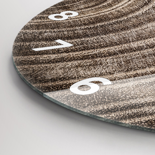 Pendule murale ronde Tronc