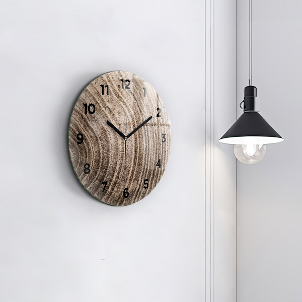 Pendule murale ronde Tronc