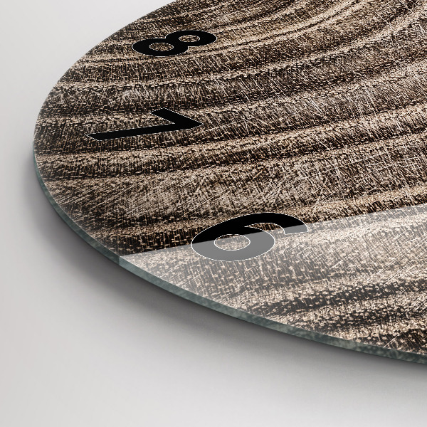 Pendule murale ronde Tronc