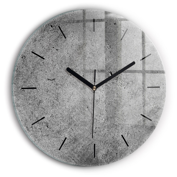 Pendule murale ronde Mur industriel