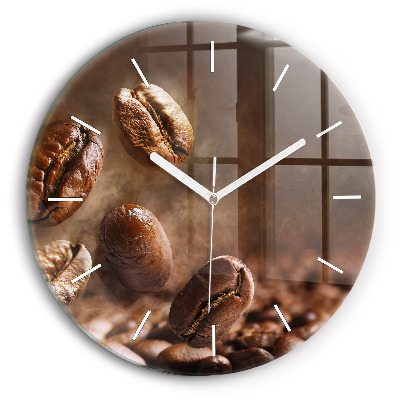 Pendule murale ronde Café en grains