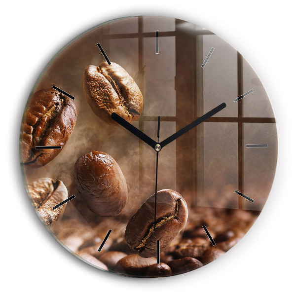 Pendule murale ronde Café en grains