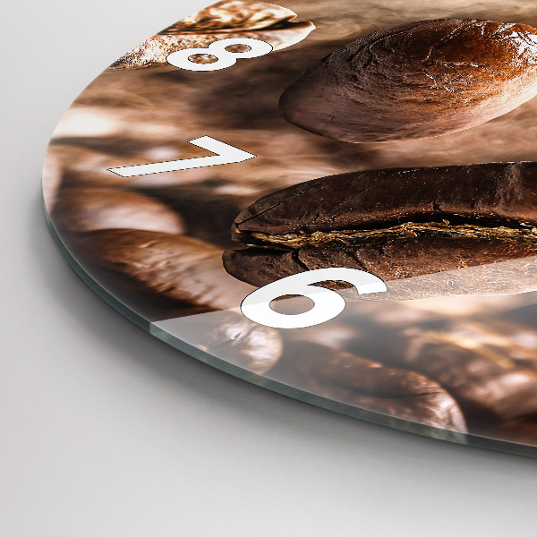 Pendule murale ronde Café en grains