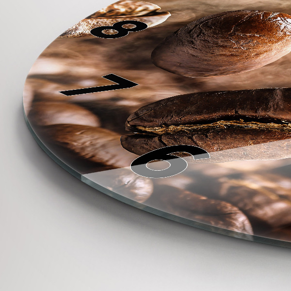 Pendule murale ronde Café en grains