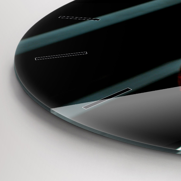 Pendule murale ronde Une bouteille de vin